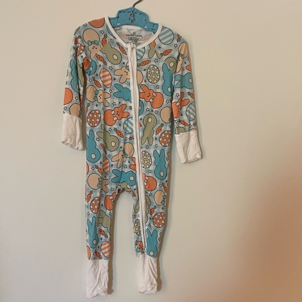 Caden Lane 3-6 months Easter zippy